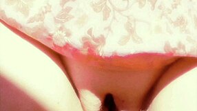 mature wife flashes her huge swollen shaved pussy lips for pleasure