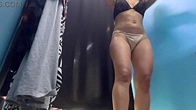 i spied this milf with big tits and nipples changing in dressing room