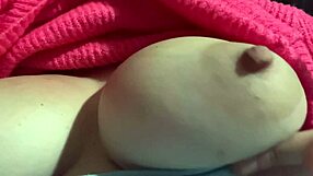 Watch big tits bounce wildly closeup on artemisia love's rock hard nipples!