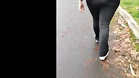 imagine walking with your miniskirt milf stepmom flashing big natural tits no panties tattoo voyeur tease?