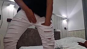 she gasps and moans as thick cumshot hits close-up with dirty italian talk and ripped clothes