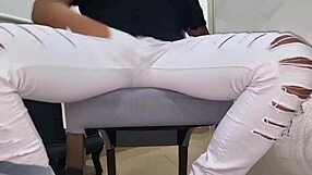 she gasps and moans as thick cumshot hits close-up with dirty italian talk and ripped clothes