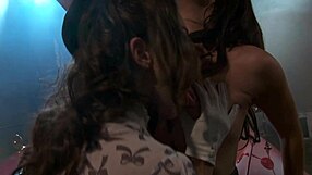 two big tits asian milfs in lingerie fuck doggystyle anal gaping on bed