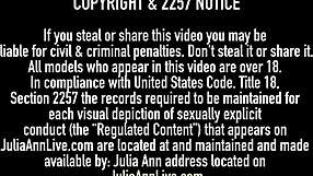 ms julia ann in heels and stockings demands total cock control from her toy