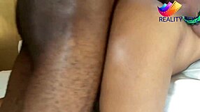 Horny BBW Ebony Slut Drills Wet Pussy Till Squirting Orgasm Close Up