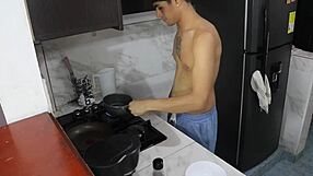 Best Friend Cooking Turns to Vaginal Creampie Amateur Surprise