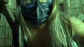 damn, watch this big ebony mama ride that thick dildo hard in homemade fury