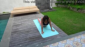 Huge Dick Guy Fucks Petite Stepsister Deep After Yoga Cowgirl Riding While Parents Away Huge Natural Tits Leggings Pov
