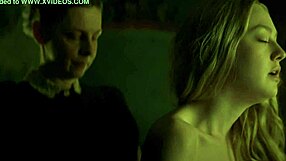 Horny Police Captain Exposes Cock to Cute Big Tits Blonde Dakota Fanning at Work