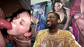big breasted freckled ebony teen fucks huge bbc gets cumshot facial creampie and mouth load