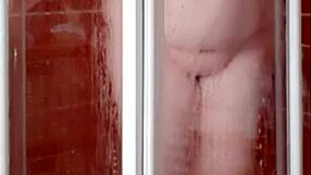 ever seen a sexy milf housewife shake her big ass in a steamy bathroom shower like this?