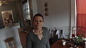 how deep you want this old whore face fucked gagging