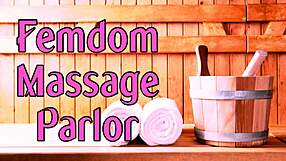Princess Alilly's femdom massage turns submissive slave into spanking roleplay toy
