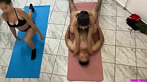 Stepdad Yoga Trains Hot Adopted Stepdaughters Then Pounds Them Hard