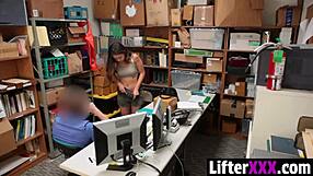 Caught Shoplifting? Shane Blair Rides Cop Cock Doggystyle in LP Office!