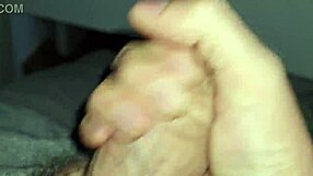 guy strokes his hairy cock all day long