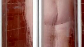 ever seen a sexy milf housewife shake her big ass in a steamy bathroom shower like this?