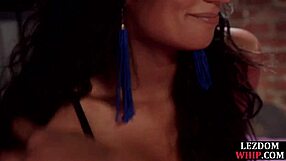 ebony busty babes in bdsm bondage lezdom ass licking face sitting strapon sex spanking domination