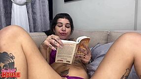 cuckold husband shares curvy latina wife opens shaved pussy for monster cock pounding