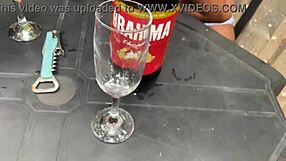 Brazilian Alice's First Bar Ride on Thick Old Cock Publicly