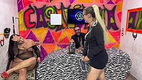 bbw blonde brazilian with huge ass and saggy tits gets licked and fingered