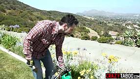 Rose Winters begs stepdad why won't you ram that monster cock deeper in my tight anal hole during rough pounding