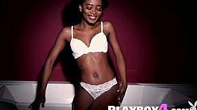 petite ebony alicia teases poses revealing her stunning milf body