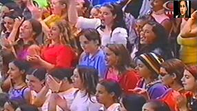 lady lu strips teasingly on brazilian tv ripping clothes super positively