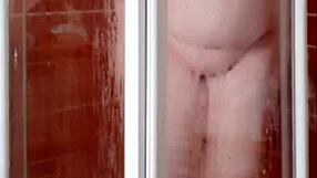ever seen a sexy milf housewife shake her big ass in a steamy bathroom shower like this?