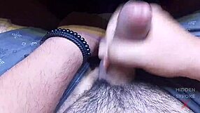 SMOKING HOT CUMSHOT EXPLODES FROM BODYBUILDER'S INTENSE DORM SOLO!