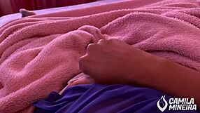 curvy brazilian amateur fingers wet tight pussy before college