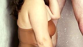 Shiny Nylons Cling as I Suck Leather Lollipop Deep