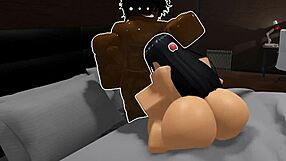 nagatoro gets ditched then meets huge bbc in roblox roleplay
