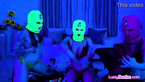 busty bikini girlfriends sneak away for hardcore foursome fuck frenzy