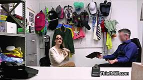 Huge Titty Mature Slut Caught Stealing! Desk Fucked Hard by Boss on Hidden Cam!