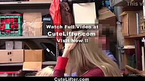 Cute Shoplifters Punished by Hardcore Fucking in Security Room