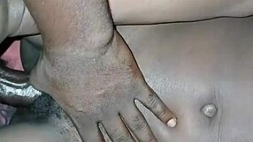18yo tight pussy stretched by monster black cock in hardcore 1on1 fucking massage