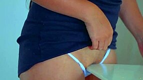 Does slamming my pussy on that table corner feel too fucking hot?