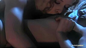 Skinny lesbians moan suck my pussy finger me deep on this bed