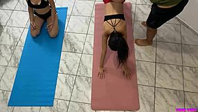 Stepdad Yoga Trains Hot Adopted Stepdaughters Then Pounds Them Hard