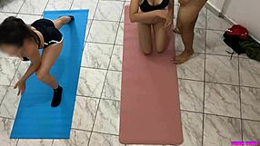 Stepdad Yoga Trains Hot Adopted Stepdaughters Then Pounds Them Hard