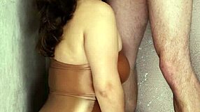 Shiny Nylons Cling as I Suck Leather Lollipop Deep