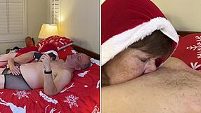 Granny Carmen Claus Deepthroats Croatian Cougar BBW Cocksucker Christmas POV Closeup