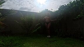sri lankan housewife nilmini sheron big booty queen in panty thong try on haul big pussy natural tits wet homemade solo