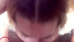 early morning black stud unloads cumshot in blonde's mouth craving monster cock