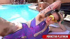 muscular hunk jaxson briggs pumps cum deep into pearl sage's hairy snatch