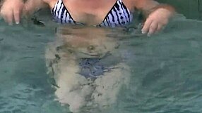StepSon's huge erection on beach needs Mom's hairy pussy to drain his cumshot load