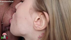 innocent teen with braces teases for your cumshot in mouth