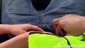 Joseline Kelly bends for stranger's hardcore outdoor fuck in public spot