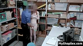 lp officer bends teen shoplifter over for on site pussy punishment no cops